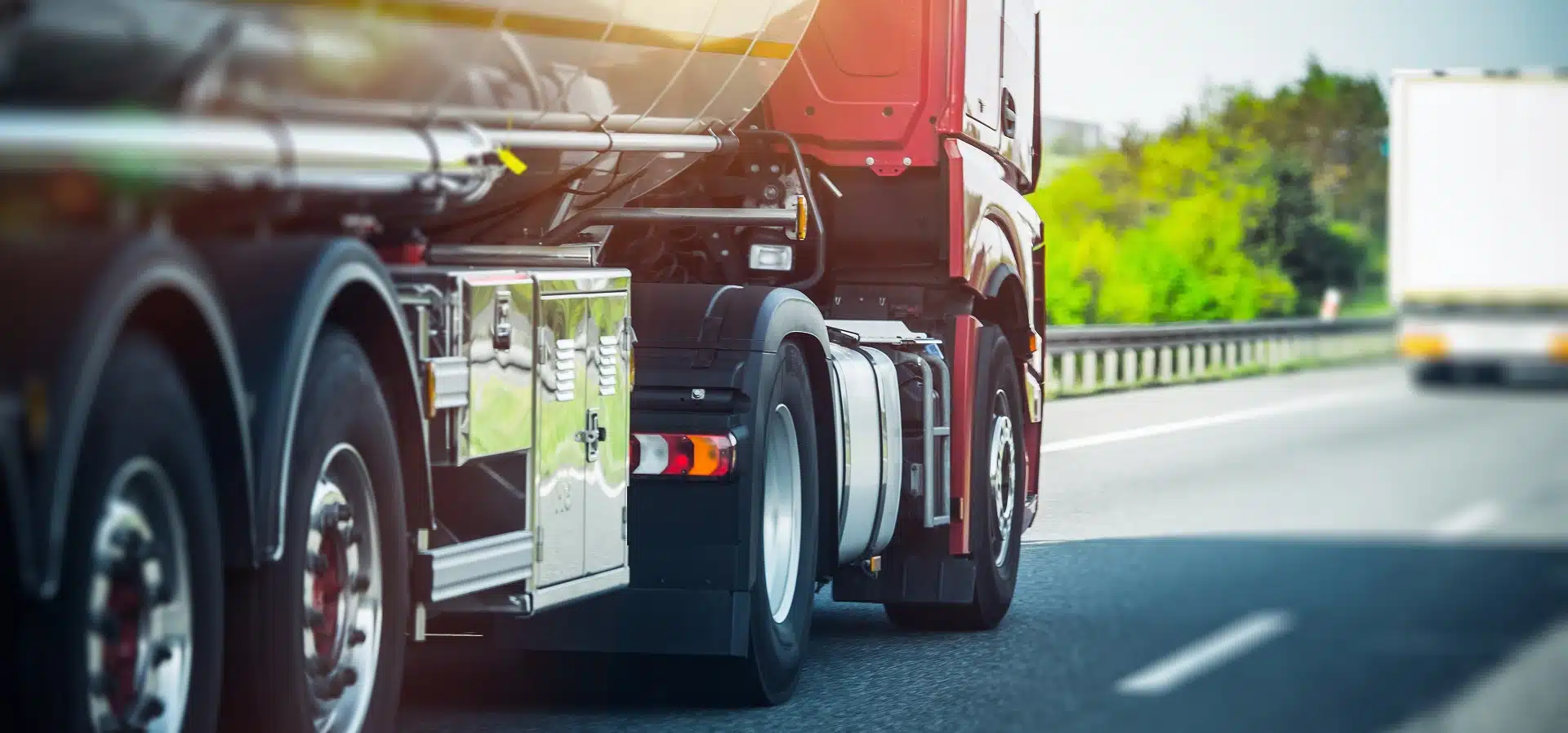 Heavy truck on the highway